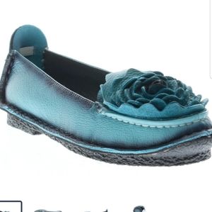 Blue Slip On Shoes